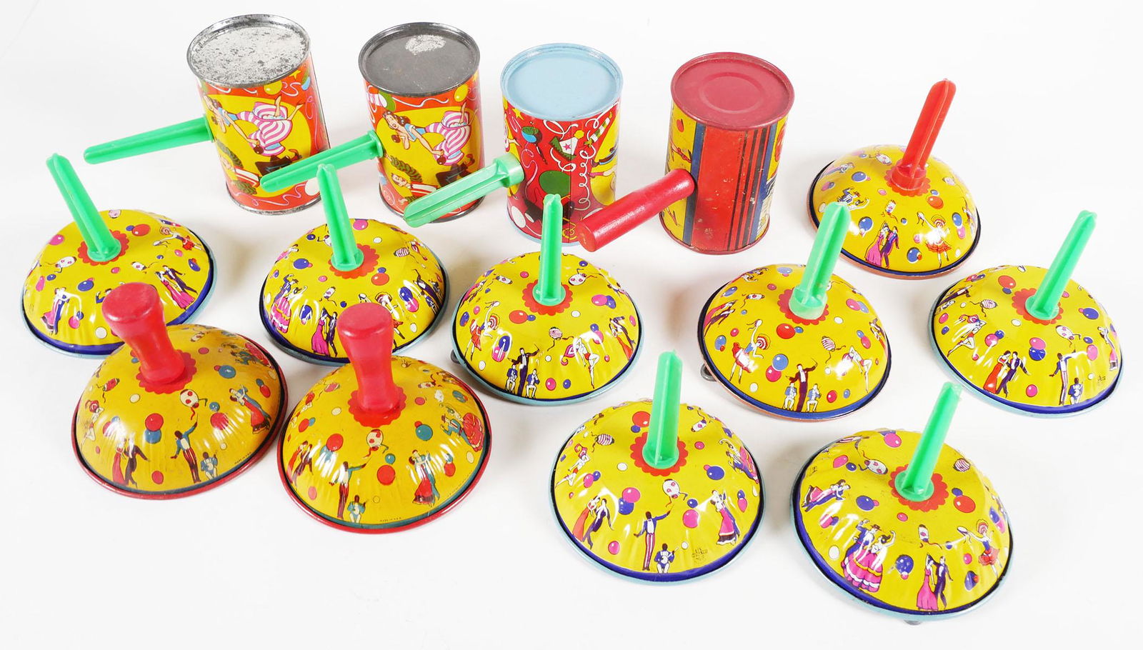 Vintage Tin Litho Halloween Horn Noise Makers: Lot of 14 Vintage Tin Litho Holiday noisemakers. This item can be shipped in-house.