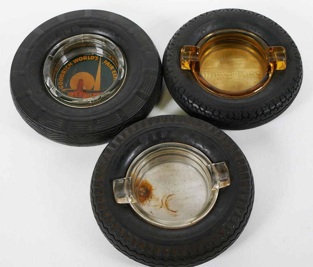 VIntage Worlds Fair Tire Ashtrays (1 of 5)