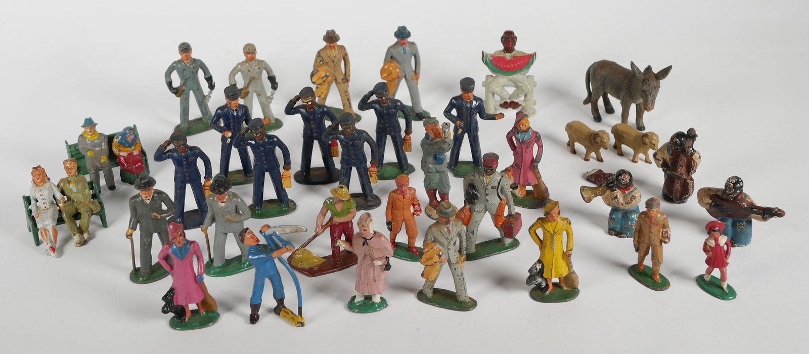 Painted Model Railroad Figures Manoil Barclay Ect (1 of 4)