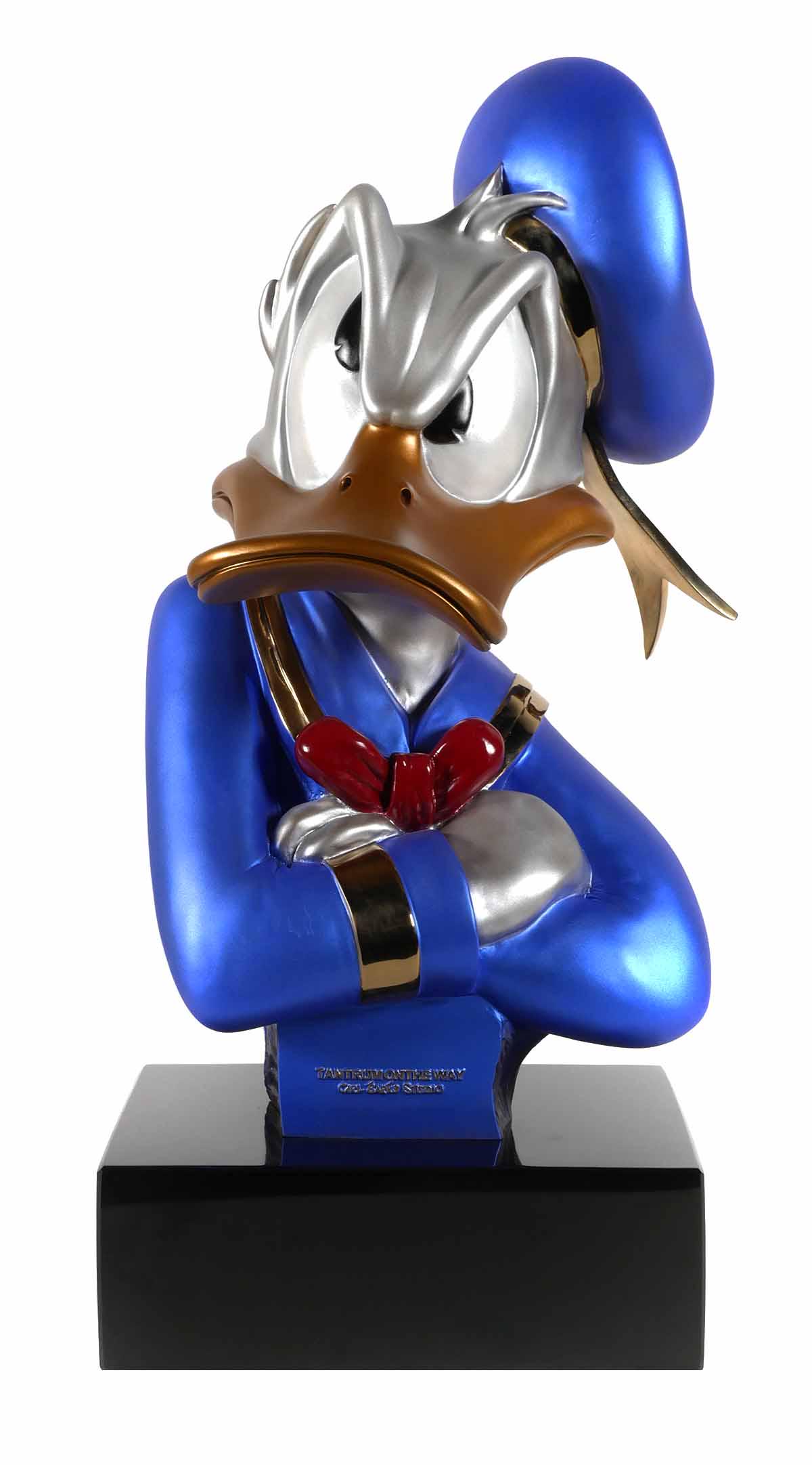 Carl Barks "Tantrum on the Way" Donald Duck: Donald Duck bronze bust, limited edition number 70/200, 1997. Produced by the Carl Barks Studio, exclusively for Walt Disney Attractions and originally sold at the annual Disneyana Convention and at D
