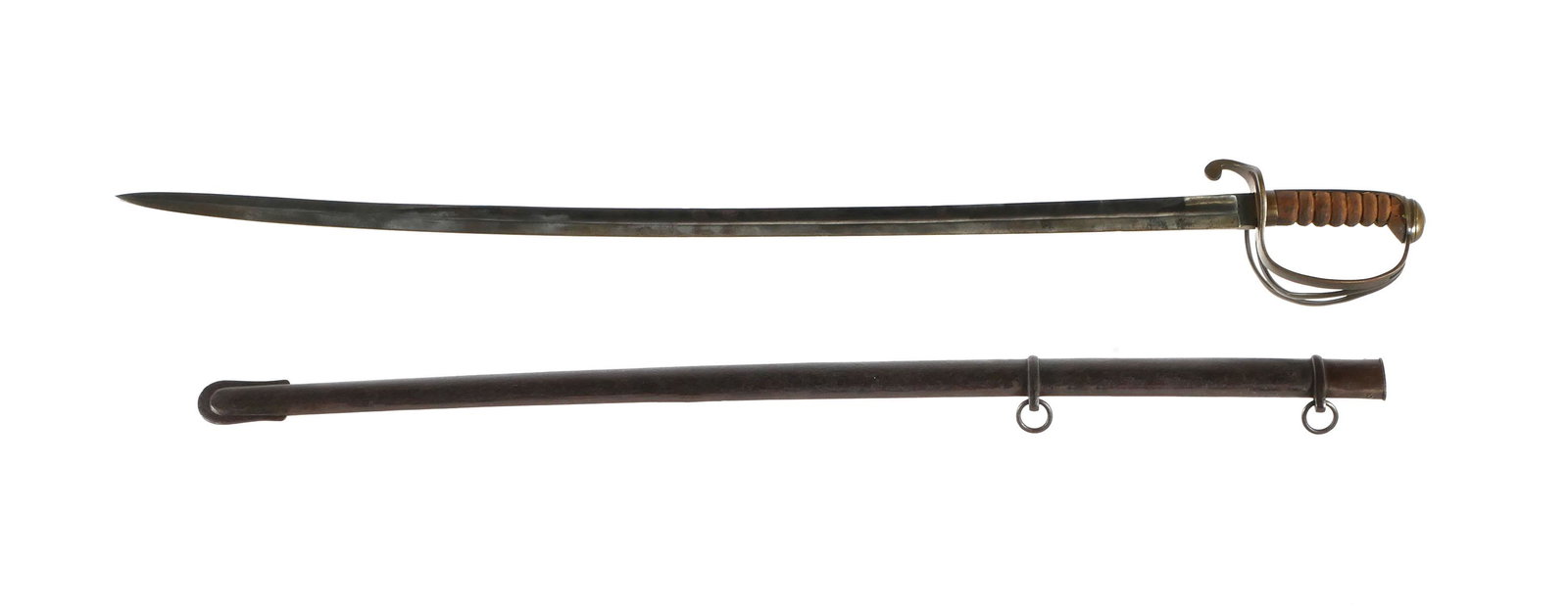 M1833 Dragoon Saber: Antique sword, a Model 1833 Dragoon saber. Unmarked ricasso. This item can be shipped in-house.