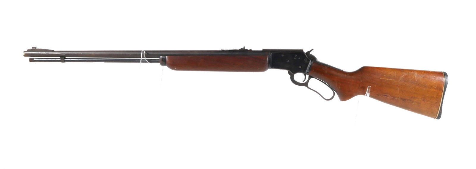 MARLIN 39-A Lever Rifle 22: Vintage Marlin 39 A lever action rifle in .22. S, L & LR. Serial #D9600. Barrel measures approx. 24", overall 40 1/2". This item can be shipped in-house. Please check the shipping details in our terms