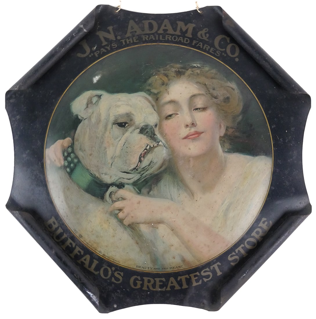 Antique Lithograph Advertising Sign J.N. Adams Co. (1 of 4)