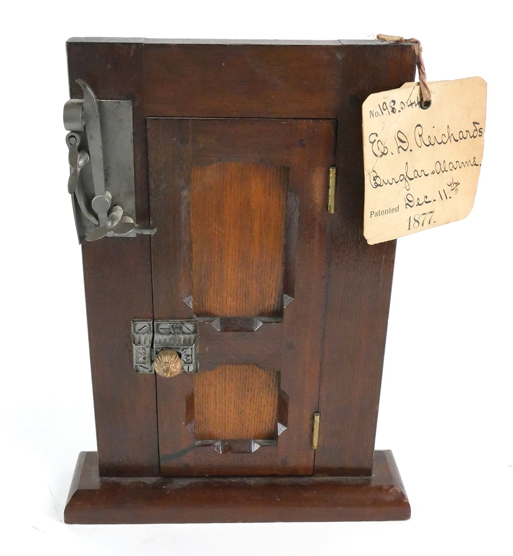 19 C. Burglar Alarm Patent Model E.D. RICHARDS (1 of 3)