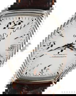 OMEGA DeVille Prestige Tonneau Watch: Automatic movement, chronometer. Circa late 1990s. Original strap. No box or papers, but unconditionally guaranteed to be authentic. One of many exceptional watches in today's auction. This item can b