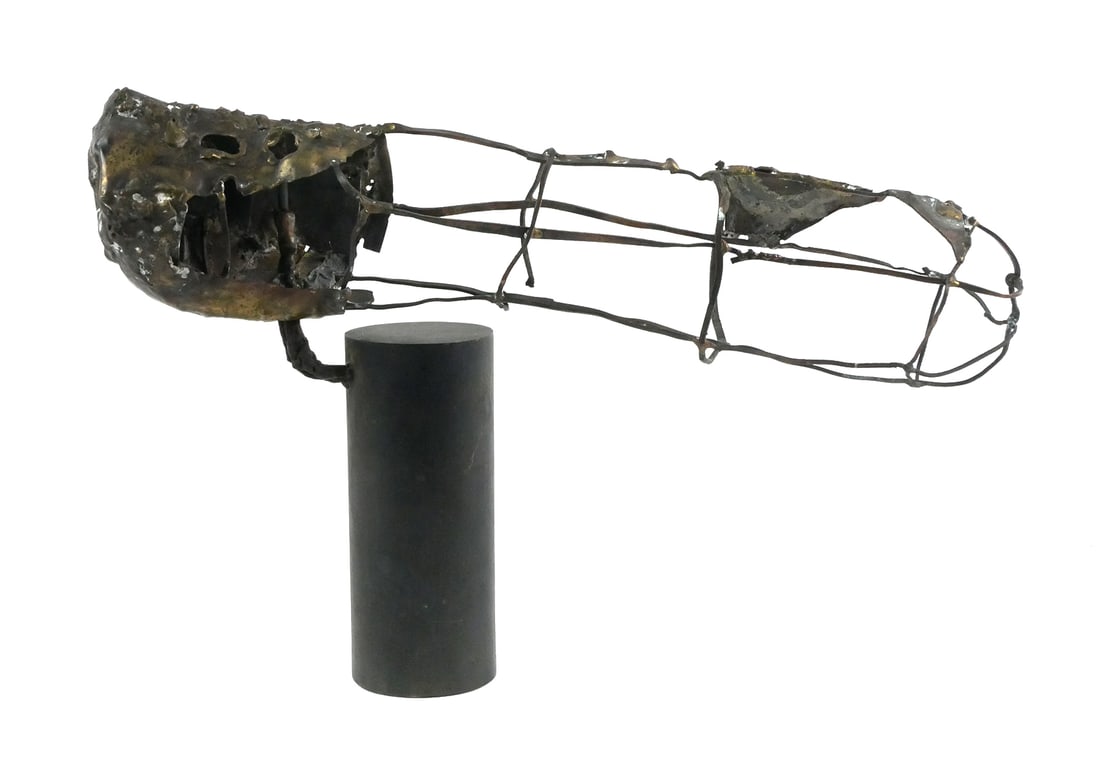 Metal Kinetic Sculpture, Brutalist (1 of 5)