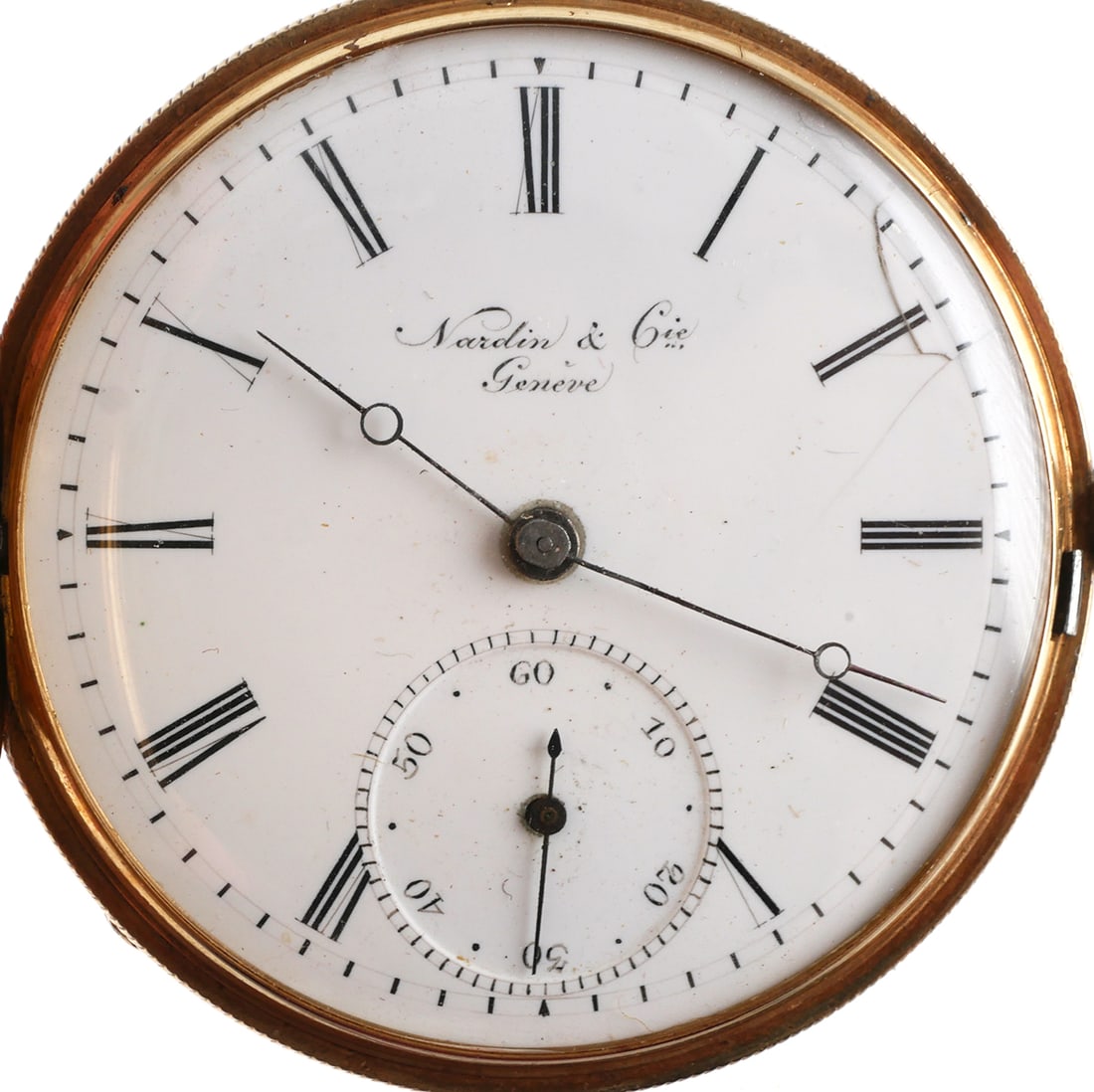 Antique 14K Nardin & Cie Geneve Pocket Watch (1 of 7)