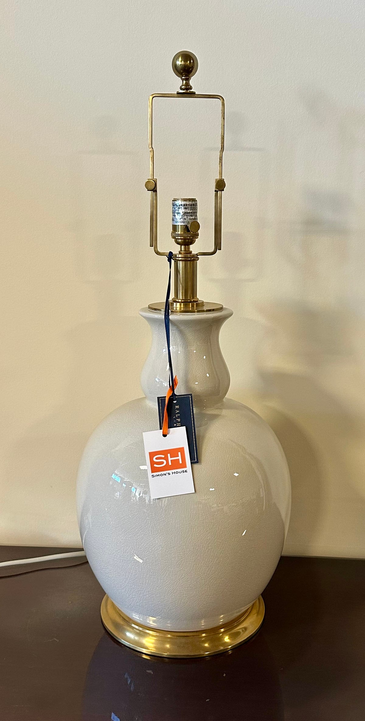 Ralph Lauren Malin Ming Table Lamp Ivory Crackle (1 of 3)