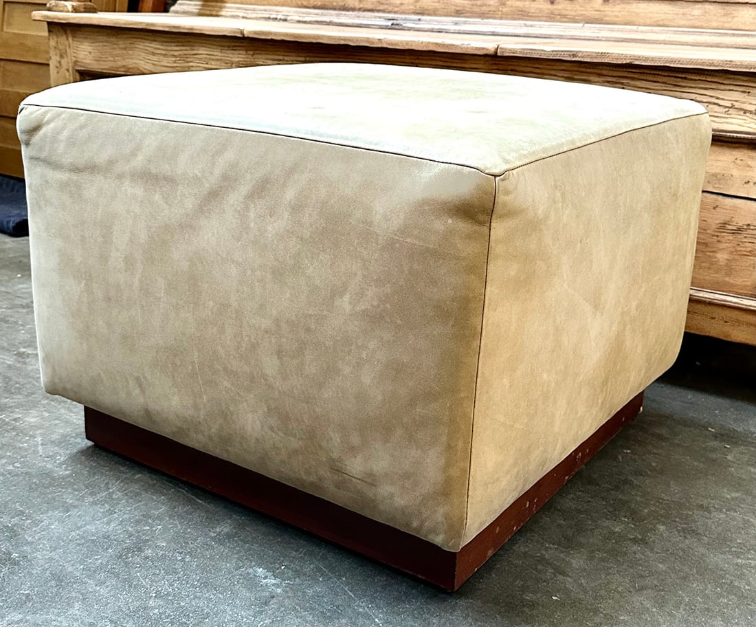 Ralph Lauren Modern Hollywood Ottoman - Tan (1 of 4)