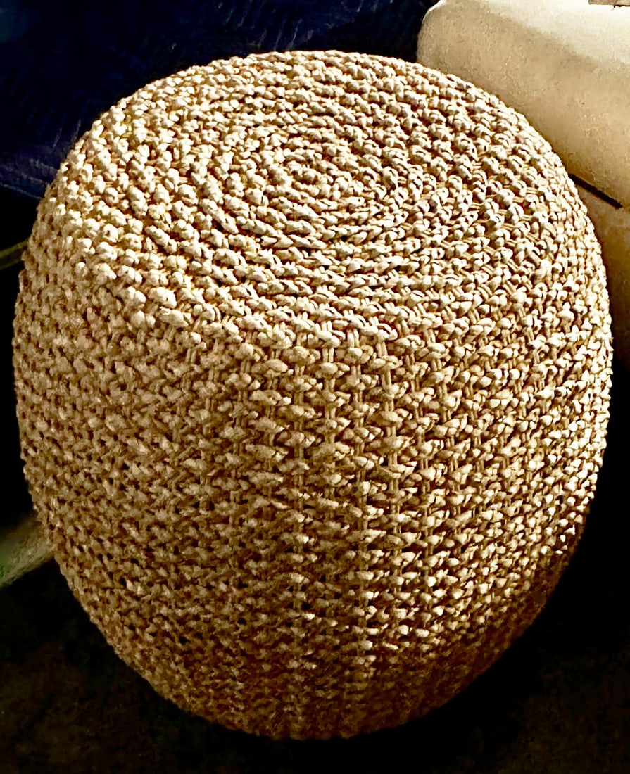 Ralph Lauren Driftwood Woven Stool (1 of 3)