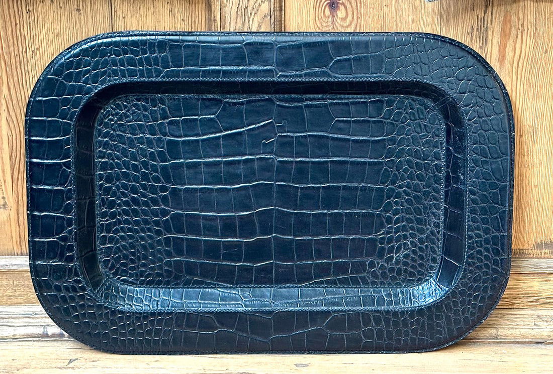 Ralph Lauren Gavin Leather Tray-Chocolate (1 of 4)