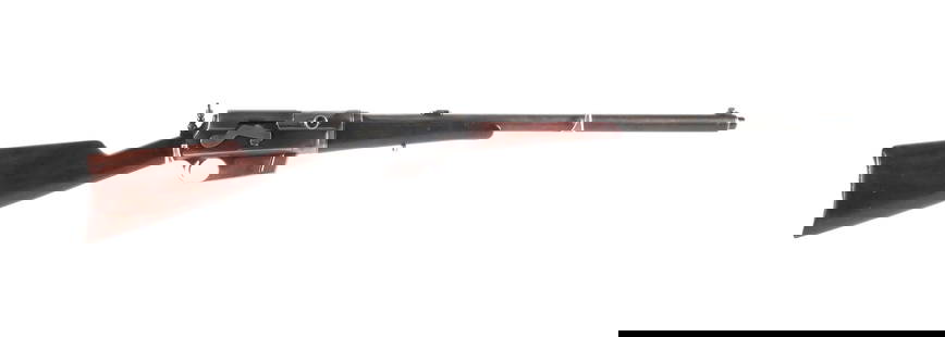 REMINGTON Model 8 Autoloading Rifle .35: Remington Model 8 autoloading rifle in .35 Rem. caliber. Serial #9325 (1908). Barrel measures 22", 41-1/2" overall. Replacement blade front sight and Lyman rear peep sight. This item can be shipped