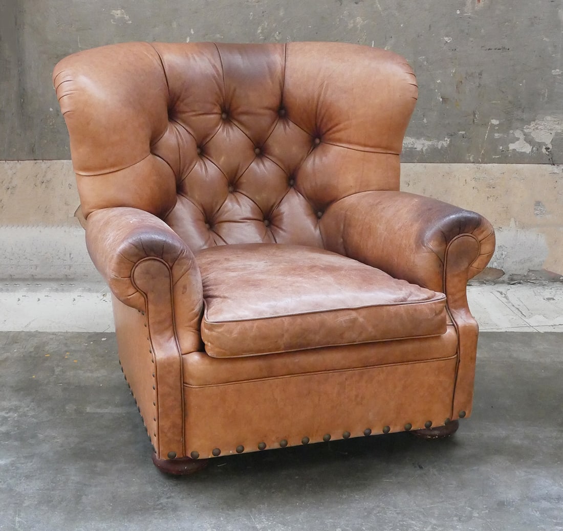Ralph Lauren Writer's Chair (Leather: Distressed) (1 of 8)