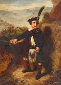 WH PINCOTT Scottish Portrait of a Young Boy
