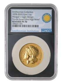 1878 Morgan GOLD Eagle 1oz REVERSE Proof PF70