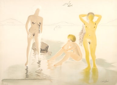 SALVADOR DALI The Three Graces Lithograph