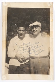 JOE LOUIS Signed Photograph w NJ Boxing Ref