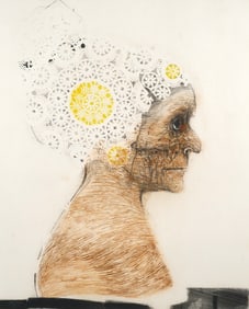 MAURICIO LASANSKY Etching Portrait Lady