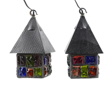 PETER MARSH Mid-Century Nader Chunk Lanterns