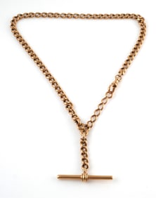Antique 14K Gold Watch Chain
