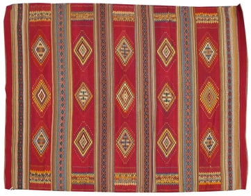 ZAPOTEC Indian Wool Rug, 144" x 114"