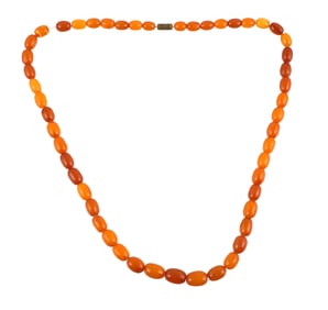 Baltic Amber Necklace, Graduated, Butterscotch