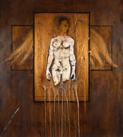 TONY HERNANDEZ Encaustic and Oil on wood