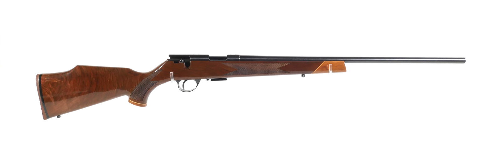 WEATHERBY MARK XXII Rifle 17 HMR: Weatherby Mark XXII bolt action rifle in .17HMR caliber. Serial #AS003659. Barrel measures 23". Lock, manual, one magazine, and original box included. New in open box. This item can be shipped in-hous