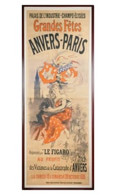 Antique 8-Foot Jules Cheret Poster