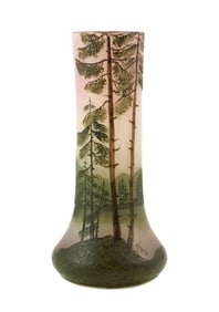 Legras Signed Art Glass Rod Vase