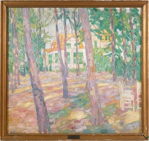 WALTER OPHEY, Villa Bayer O/C Painting