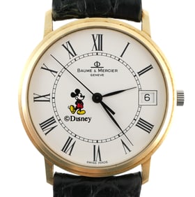 Baume & Mercier 14K Gold Mickey Mouse Watch