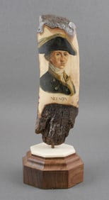 JOHN LEE Scrimshaw of Horatio Nelson