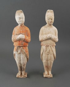 Tang Dynasty Chinese Terracotta Horse Grooms