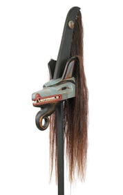 Northwest Coast Carved Wolf Mask