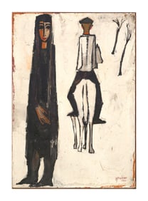 GIUSEPPE GAMBINO, Painting of Two Figures