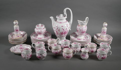 Antique MEISSEN Coffee Tea Set 41 pcs