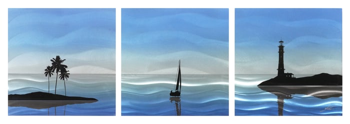 Nicholas Yust Evening Drift Triptych