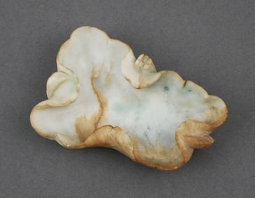 Chinese 19th C. Jade Butterfly Puddler