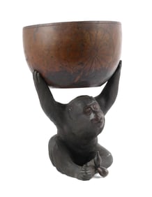 Japanese Bronze Offering Bowl