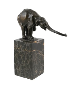 Louis-Albert Carvin Elephant Bronze