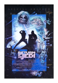 Star Wars Return of the Jedi Signed Poster