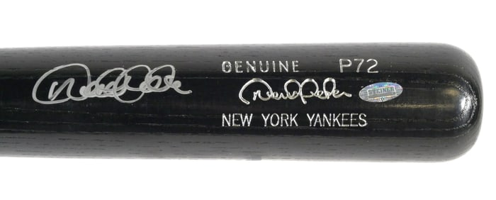 DEREK JETER Signed Baseball Bat STEINER