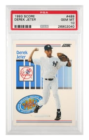 1993 Score #489 Derek Jeter Rookie Card PSA 10