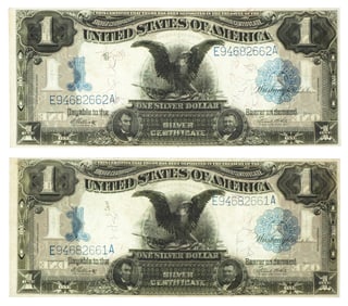 (2) 1899 Black Eagle $1 CONSECUTIVE
