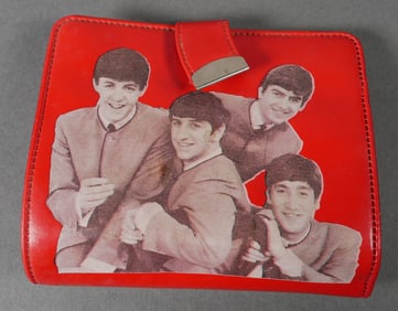 Beatles Wallet, 1960s Ramat Red Vinyl