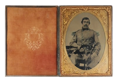 Civil War: Union Soldier Whole Plate Tintype