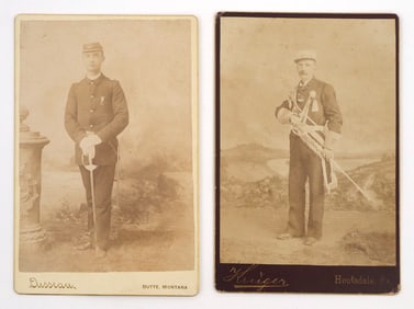 Civil War: 2 CDV of Soldiers or Veterans