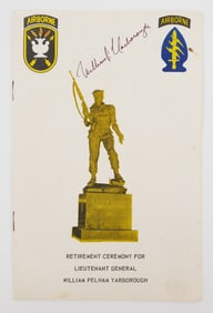 Signed Gen. Yarborough Retirement Program