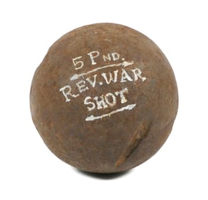 Revolutionary War: Six Pound Cannonball